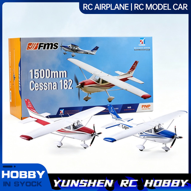 FMS Cessna 182 Trainer Flugzeug, RC-Modell Flugzeug, ferngesteuert, Schaumstoff - Bild 1