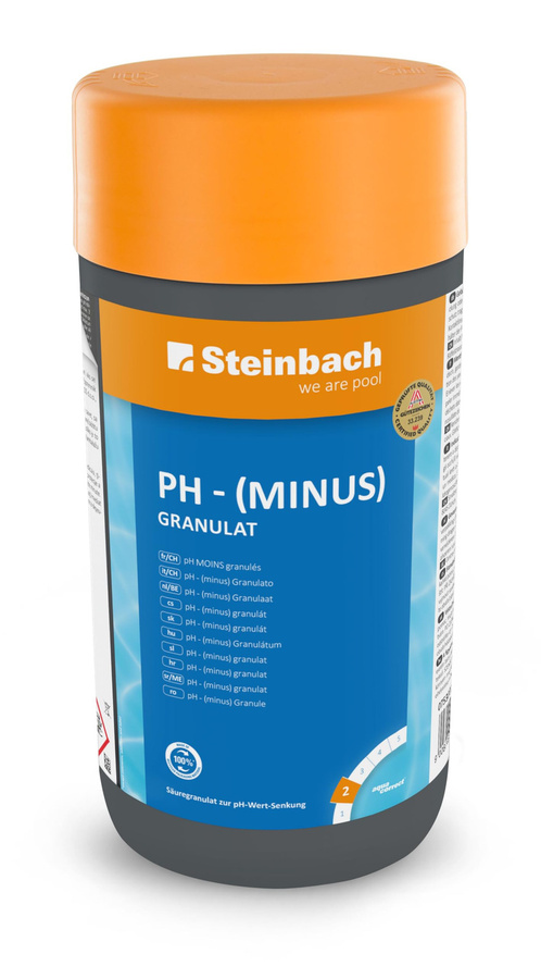 Steinbach pH-Minus Granulat zur pH-Wert-Einstellung für die Poolpflege, 1,5 kg - Bild 1