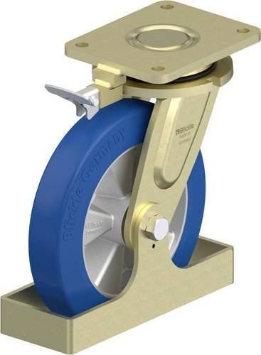 Blickle Lenkrolle LS-ALBS 250K-RI4-FS in Blau und Silber mit 250 mm Rad-Durchmesser und 850 kg Tragfähigkeit - Bild 1