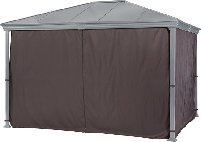 4 Seitenteile für Pavillon New Harmony aus Polyester, Grau, B/H: 300 x 360 cm - Bild 1