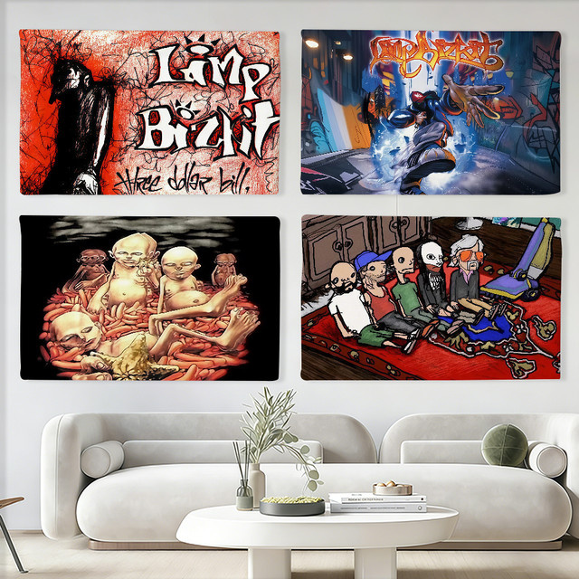 Limp Bizkit Flagge von Warner Bros. als Wanddeko in Multicolour, B/H: 60 x 40 cm - Bild 1