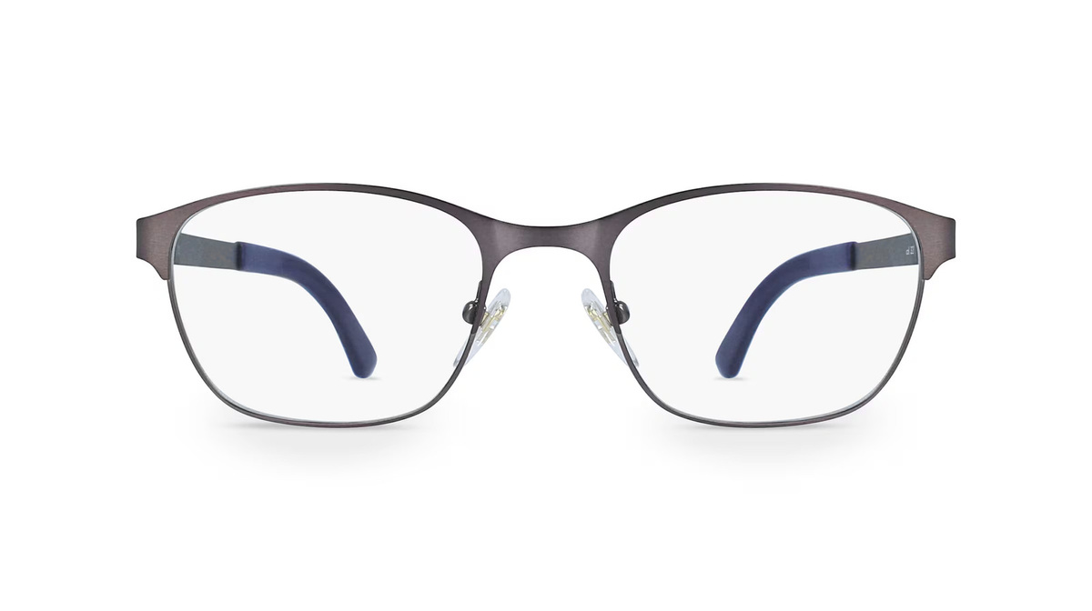 Fielmann OPH 9783 CL Korrektionsbrille Damen, Vollrand, Quadratisch, Edelstahl, Grau - Bild 1