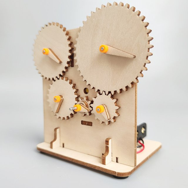 soulbao DIY 3D Holzmaschinen Getriebe, Lerntechnologie Herstellung Handwerk, Experiment Set - Bild 1