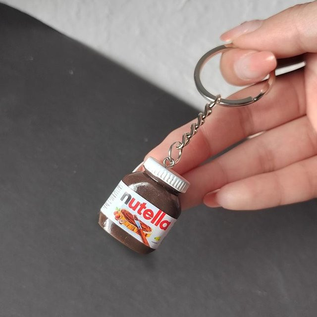 Akiyo Schlüsselanhänger, Haselnuss Schokolade Marmeladenglas, Unisex - Bild 1