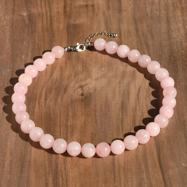 Lucky Star Jewelry Halskette, Rosenquarz, Zirkon, Damen - Bild 1