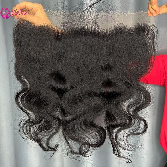 GloTress Body Wave Lace Frontal, Brasilianisches Jungfrauenhaar, 13x6, Transparent - Bild 1