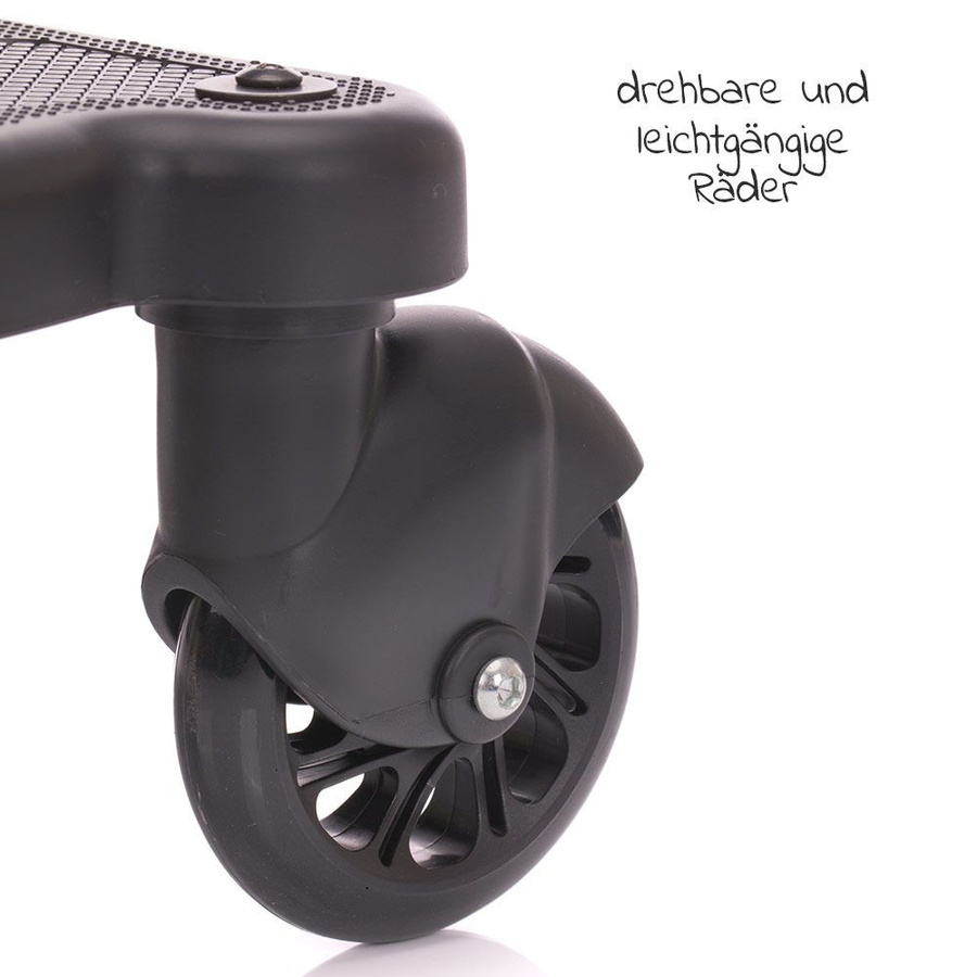 Fillikid Buggy Board Mitfahrbrett Basic mit Sitz für alle gängigen Kinderwagen, Schwarz, faltbar - Bild 4