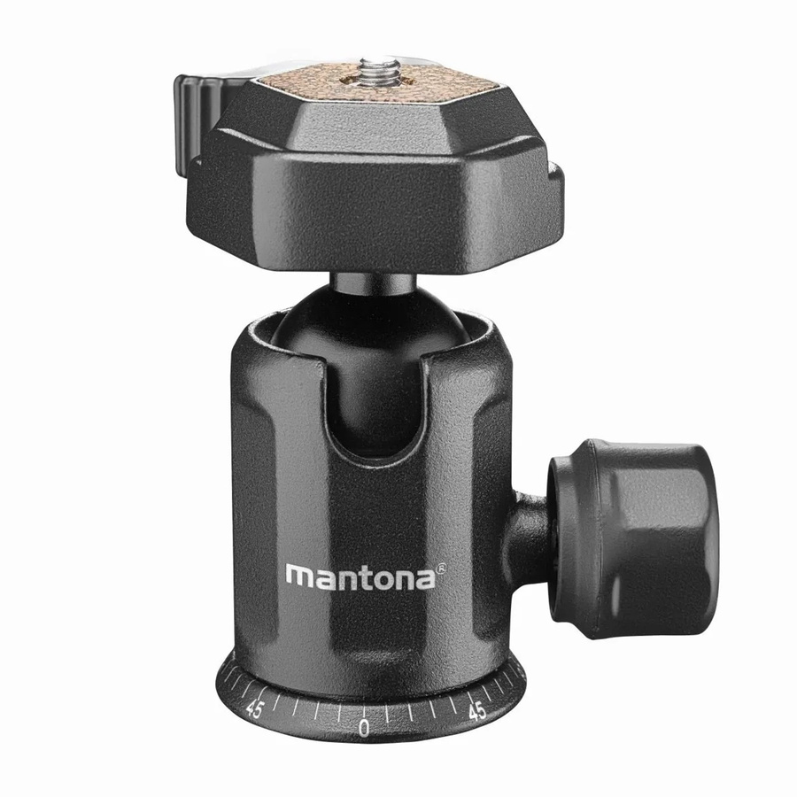 Mantona Basic Tbh 2. Vi Kugelkopf in Schwarz - Bild 2