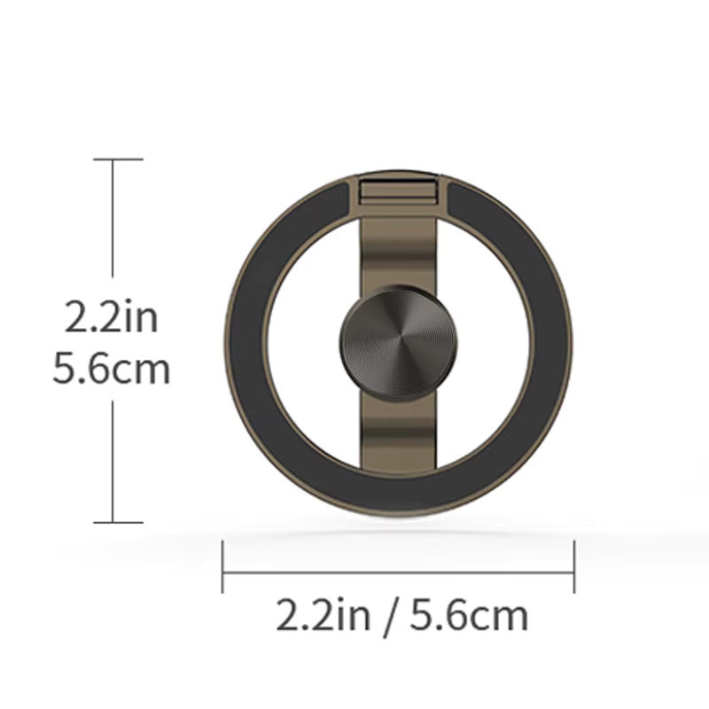 WSSHE CD Texture Circle Doppelseitiger Magnethalter für den Schreibtisch in Silber - Bild 4