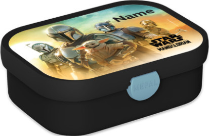 Mepal Star Wars Brotdose in Schwarz mit Besteck und Snap-Lid zur Personalisierung mit Namen und Foto - Bild 1