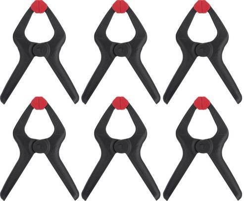 TOOLCRAFT Federzwinge in Schwarz mit einer maximalen Spannweite von 35 mm und einer Länge von 85 mm - Bild 1