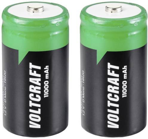 VOLTCRAFT HR20 Mono D Akku NiMH 1.2V 11000 mAh, 2 Stück, grün - Bild 1