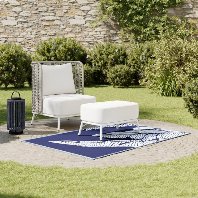 Bessagi Garden Outdoorteppich Flavia Blau, B/B: 120 x 180 cm - Bild 1