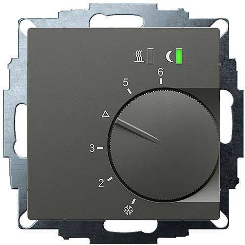 Eberle UTE 2500-24 Raumthermostat Unterputz für Heizen und Kühlen in Anthrazit mit Display - Bild 1