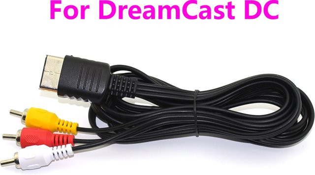 xunbeifang Audio-Video-Kabel für SEGA DreamCast, 1,8 m 3RCA-AV-Adapterkabel in Multicolour - Bild 1