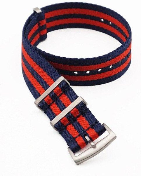 Nato-Uhrenarmband, Textil, 20 mm, Silber, Unisex - Bild 1