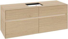 V&B Waschtischunterschrank Collaro mit LED 10W, B/H/T: 140 x 54,8 x 50 cm, Farbe Nord Oak - Bild 1