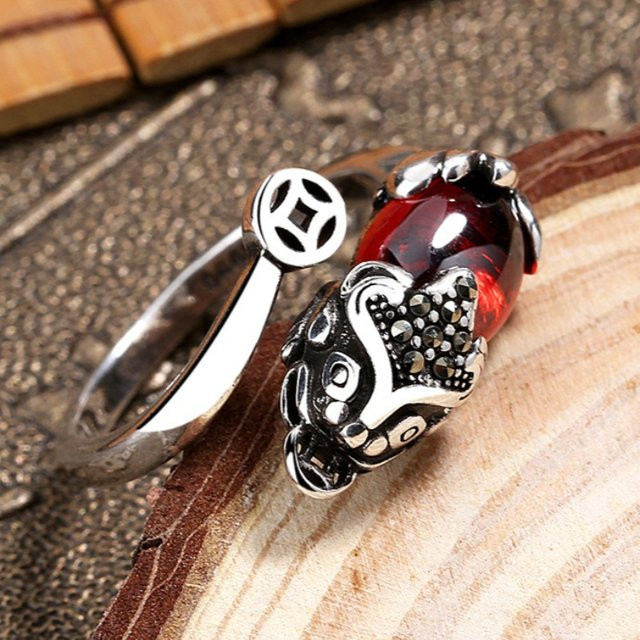 BJXMOSO Ring, 925 Silber, Unisex - Bild 1