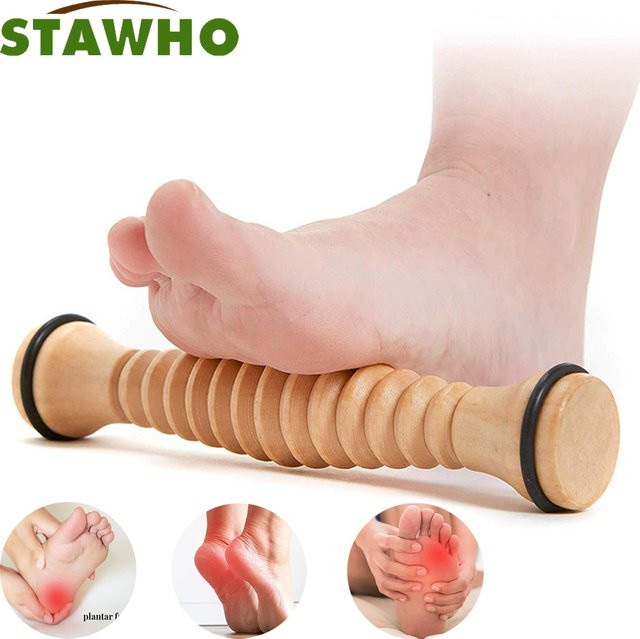 STAWHO Holz-Fußmassageroller, Unisex - Bild 1