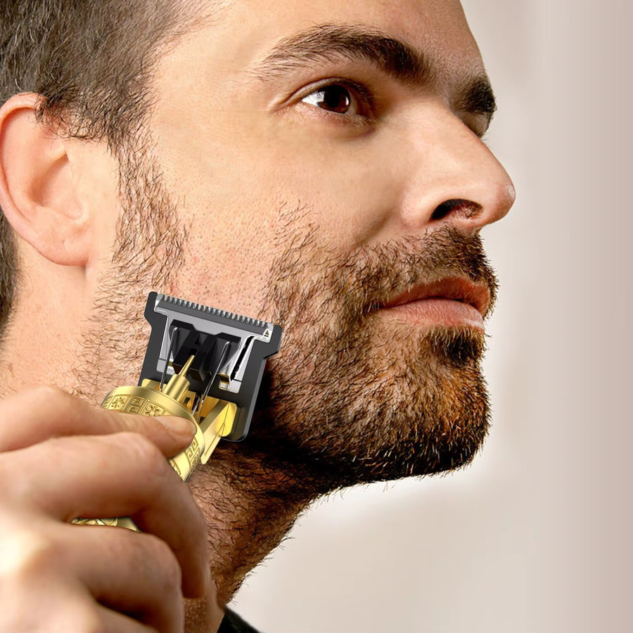 XMSJ Bartschneider für Herren, Gold, mit LCD-Display - Bild 6