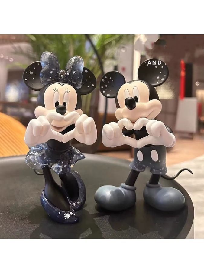 Disney Mickey und Minnie Figur als Herz-Paar in Multicolor für Hochzeitsdekoration und Verlobung - Bild 5