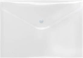 FolderSys Dokumententasche DIN A5 quer mit Druckknopfverschluss aus Kunststoff, transparent - Bild 1