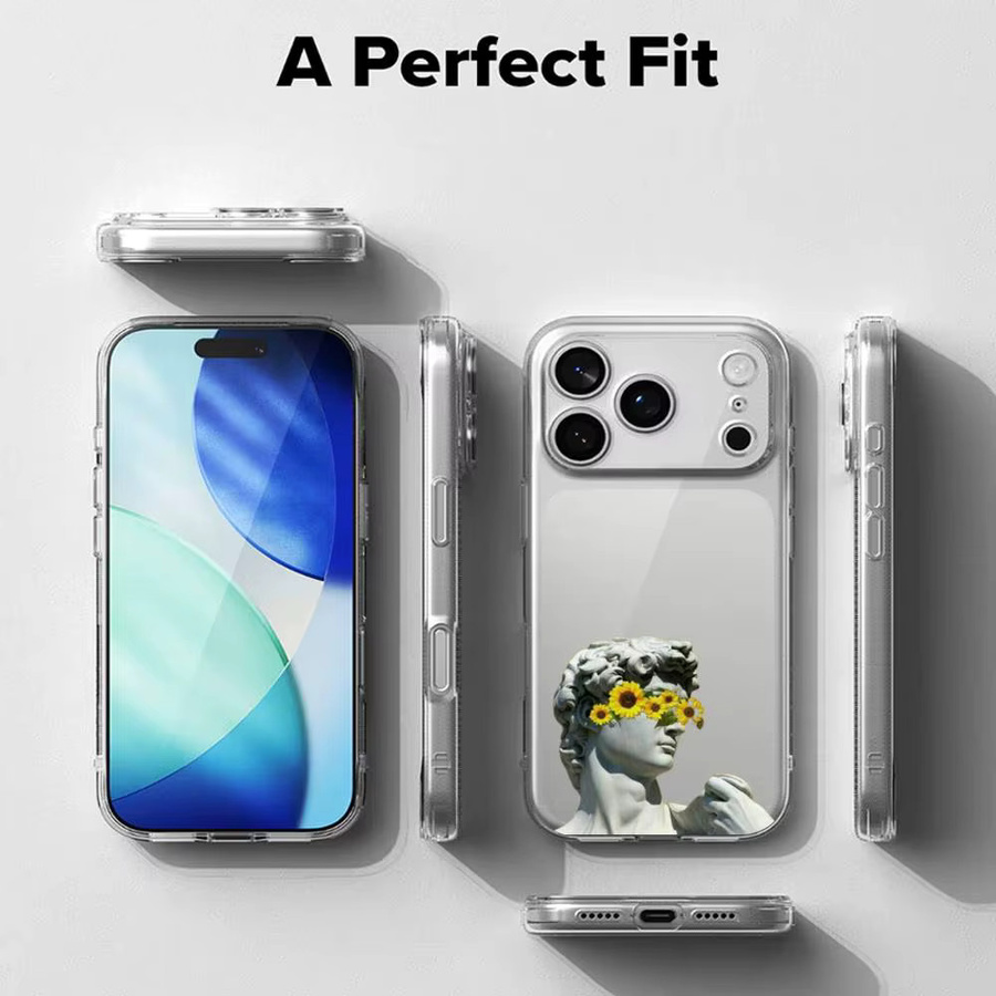 Art David Handyhülle Transparent IMD Weiche Schutzhülle für iPhone 17 16 15 14 13 12 11 Pro Max Plus Mini - Bild 3