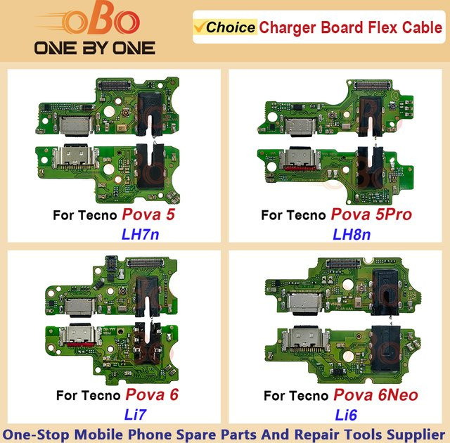 USB-Ladeanschlussplatine für Tecno Pova 4 5 6 Pro Neo LG7n LH7n LH8n Li6 Li7 Li9 in Grün - Bild 1