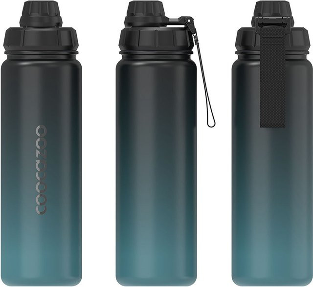Coocazoo Edelstahl-Trinkflasche Kollektion 2026 in Black, Green und Blue - Bild 1