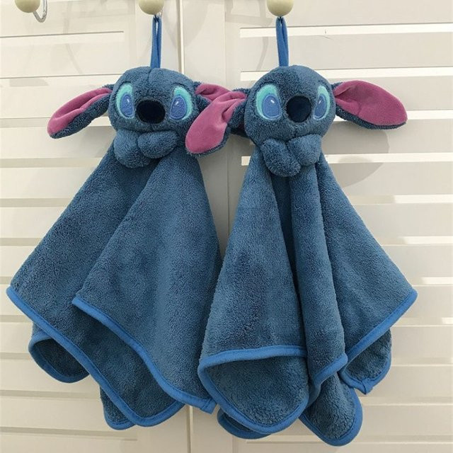 Bandai Lilo und Stitch Handtuch Anime Design in Blau - Bild 1