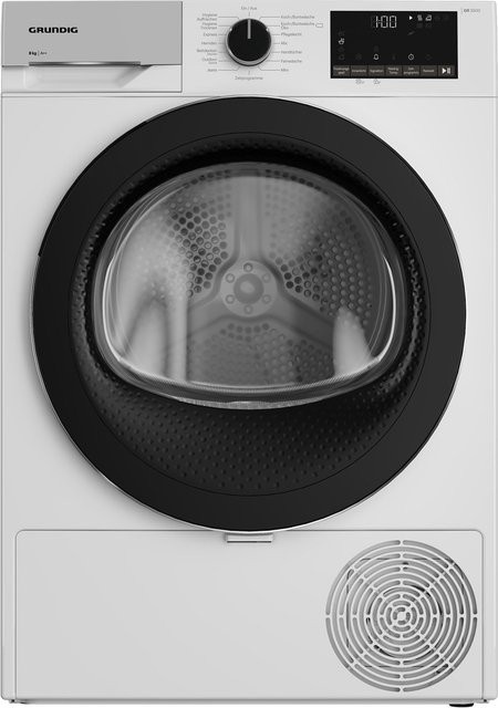 Grundig Wärmepumpentrockner SYLTGTR80 weiß mit 8,0 kg Fassungsvermögen, A++ Energieeffizienz und Kindersicherung - Bild 1