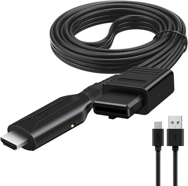 Nintendo HDMI Adapter Kabel für Nintendo 64, SNES und GameCube in Schwarz für 1080P HD Video Konvertierung an moderne Fernseher - Bild 1