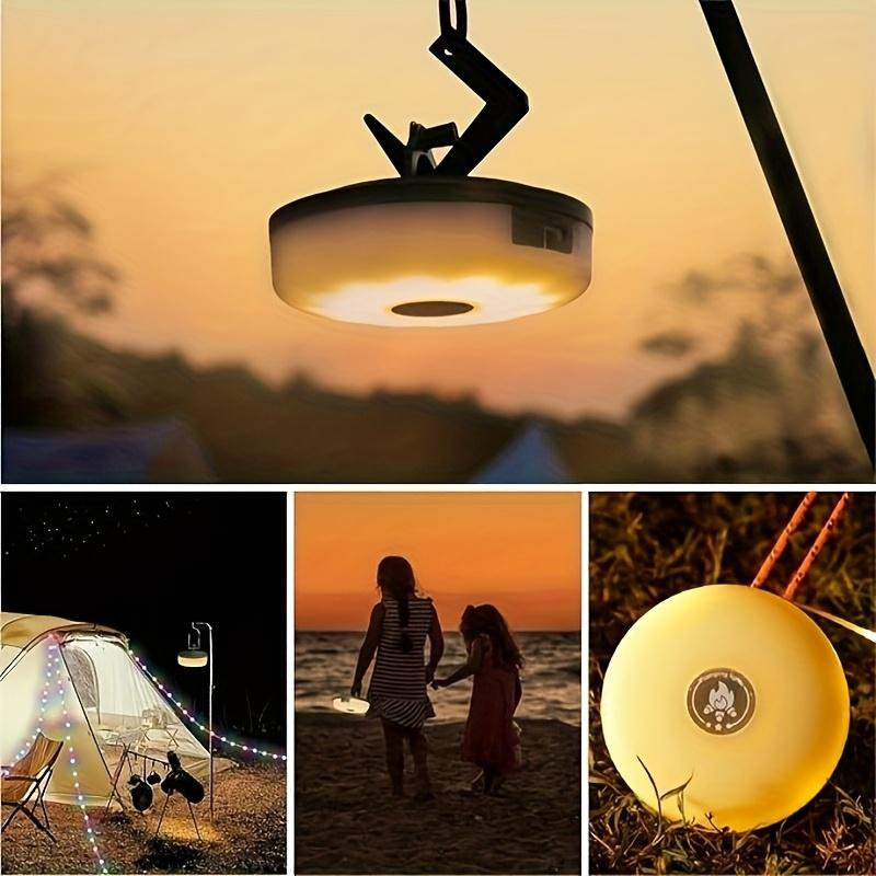 YC Direct Camping Lichterkette RGB mit 8 Beleuchtungsmodi, 10m Outdoor-Lichterkette mit USB-Aufladung in Weiß und Multicolour - Bild 8