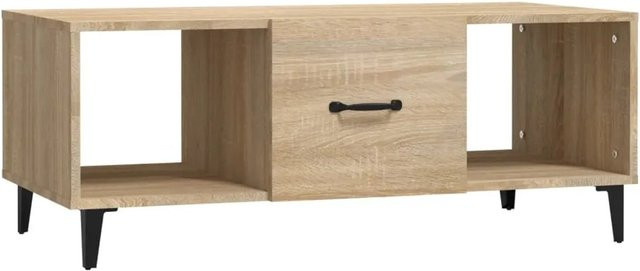 vidaXL Couchtisch Sonoma-Eiche in Braun aus Holzwerkstoff und Eisen, B/T/H: 102 x 50 x 40 cm - Bild 1