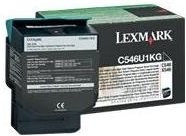 Lexmark Toner C546U1KG Schwarz für Laserdrucker mit einer Kapazität von 8.000 Seiten - Bild 1