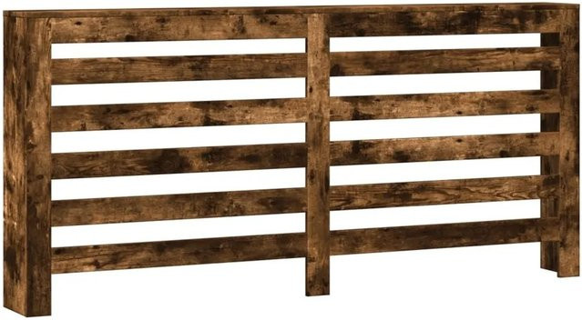 vidaXL Heizkörperverkleidung im Latten-Design aus Holzwerkstoff, Räuchereiche, B/T/H: 175 x 20 x 82 cm - Bild 1