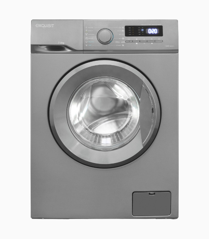 WA57014-021A Waschmaschine in Inoxlook mit 7 kg Fassungsvermögen, Frontlader, freistehend - Bild 2