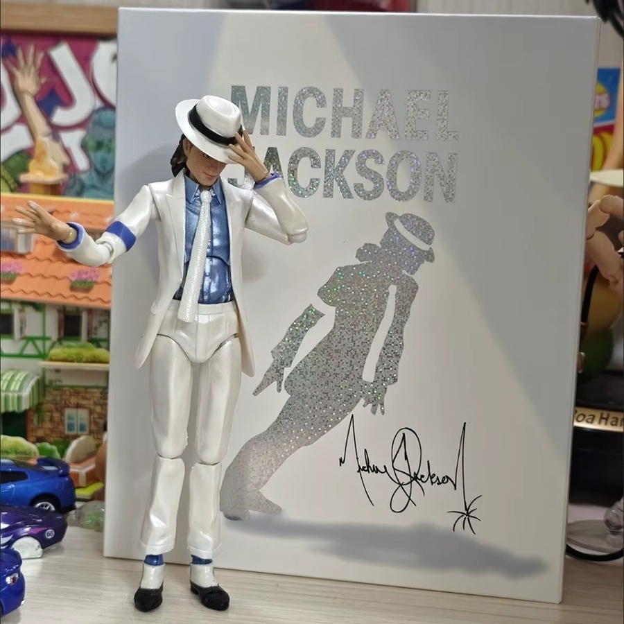 Bandai Michael Jackson Actionfigur, Smooth Criminal Moonwalk, 14cm - Bild 2