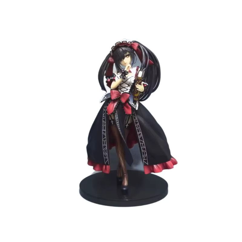 Bandai Date A Live Tokisaki Kurumi Shiguretei Nightmare Kleid Anime Figur in den Farben Schwarz, Rot und Weiß - Bild 3