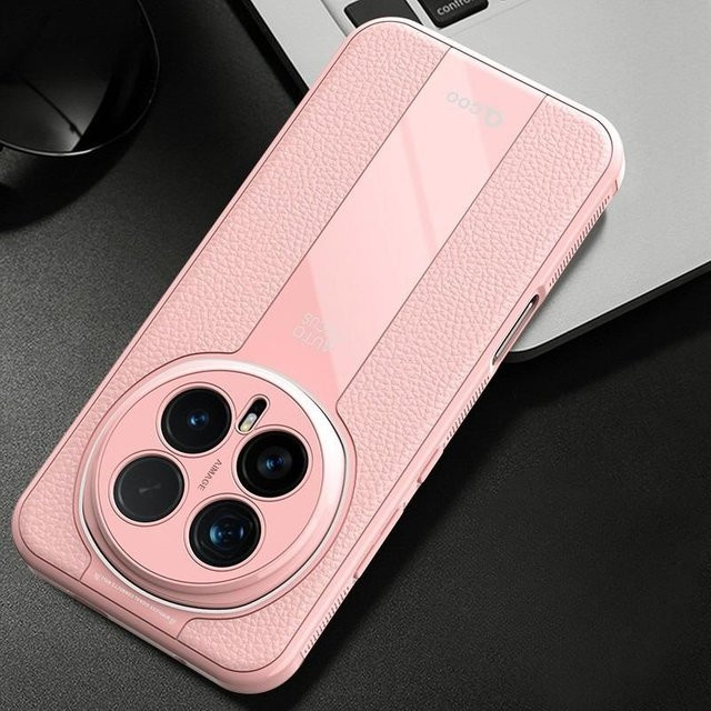 Magnetische Litschi-Leder Schutzhülle für Honor Magic 8 Pro und Honor Magic 8 mit weichem TPU, ultra dünnes mattes Cover mit Linsenschutz - Bild 1