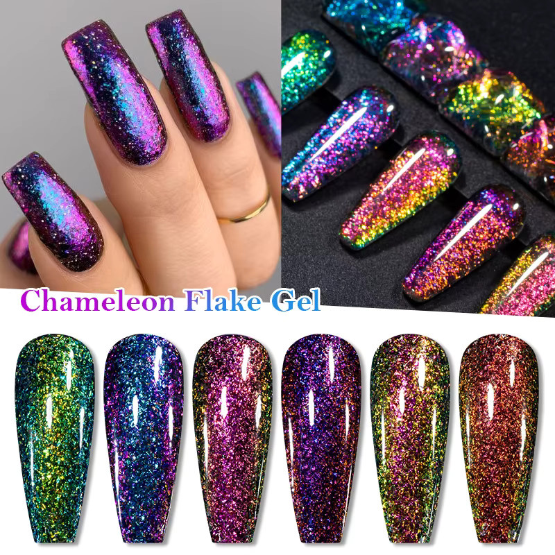 Mtssii Chameleon Flake Nagel Gel, DC559, Schimmernd - Bild 2