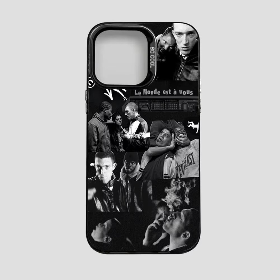 Potdemiel Handyhülle im La Haine Film Design für iPhone 11 bis iPhone 17 Air Pro Max, bunte Hartschale - Bild 3