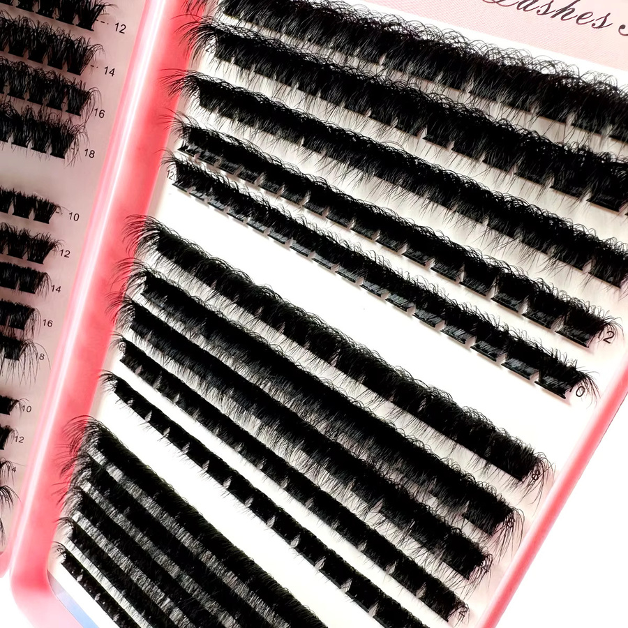 LYBCG Einzelwimpernverlängerungen Wispy Mix, 480 Stück, 4 in 1 - Bild 4
