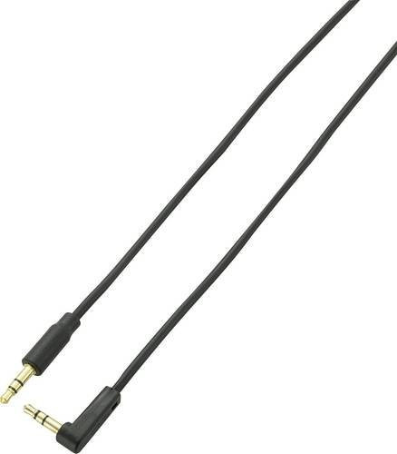 SpeaKa Professional SP-7870060 Audio Anschlusskabel mit 3,5 mm Klinkensteckern, Schwarz, 1,00 m - Bild 1