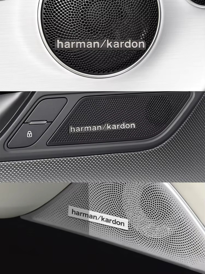 Harman/Kardon 3D Aluminium Emblem Auto-Aufkleber in Silber - Bild 4