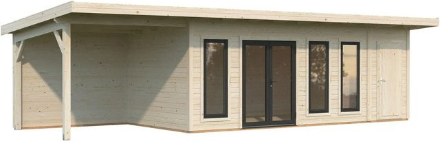 Palmako Gartenhaus Aurelia aus Fichtenholz mit Pultdach in Natur - Bild 1