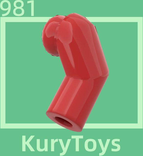 Kury Toys DIY MOC Karosserieteil-Arm links, 10-teiliges Set, Zubehör - Bild 1