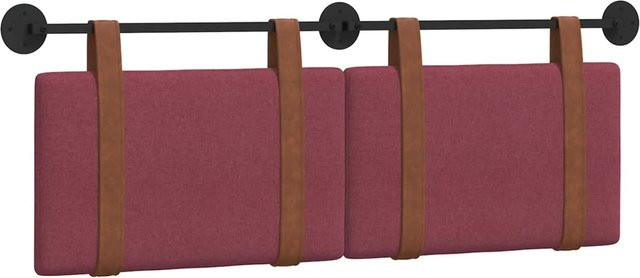 vidaXL Polsterpaneel Wandmontage in Weinrot mit Kunstleder-Optik, B/H/T: 150 x 55 x 5 cm - Bild 1
