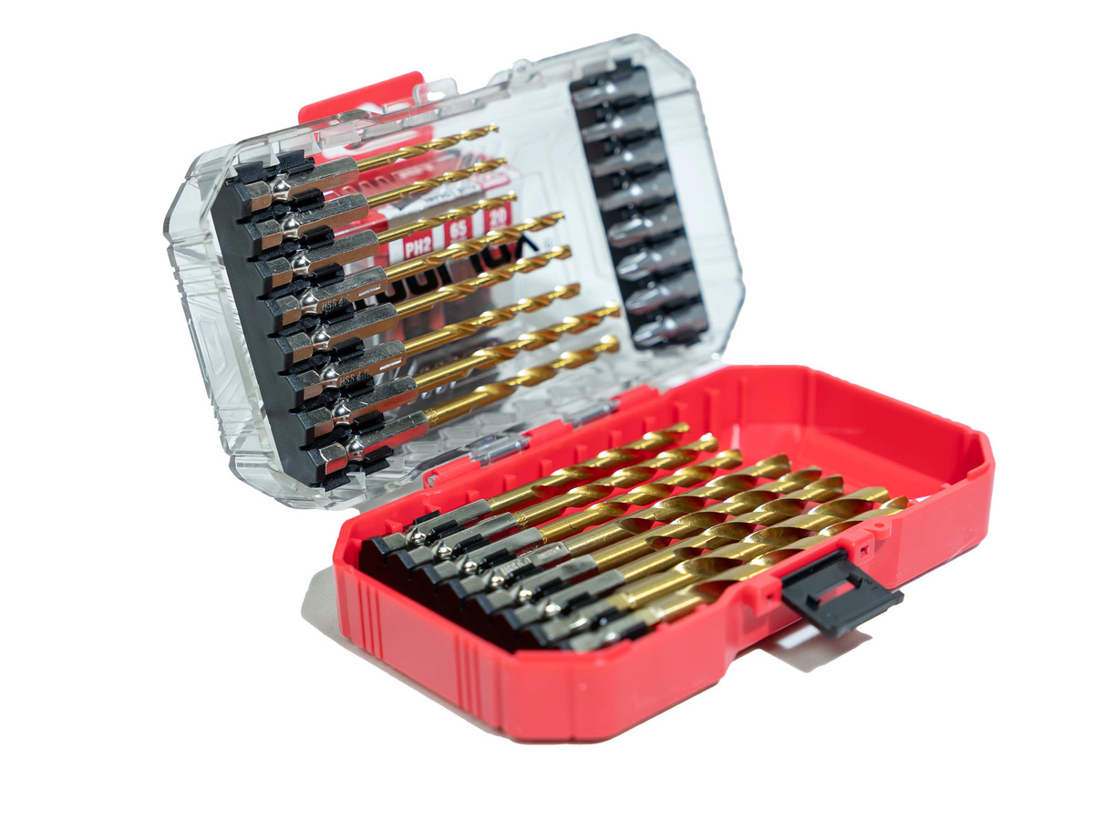 TOOLJOY 24-teiliges Titan-beschichtetes Bohrer-Set aus Edelstahl - Bild 2