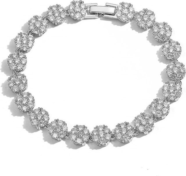 ZAKOL Tennisarmband, Bunt, Zirkonia, Messing, Damen - Bild 1